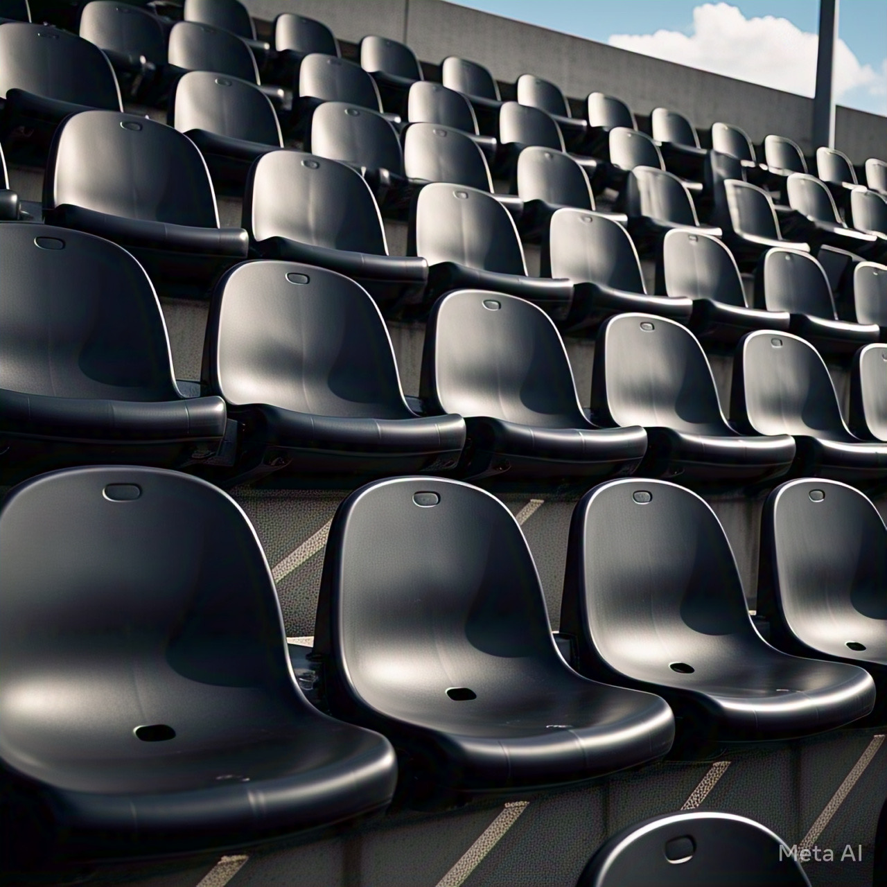 silla de graderia de futbol