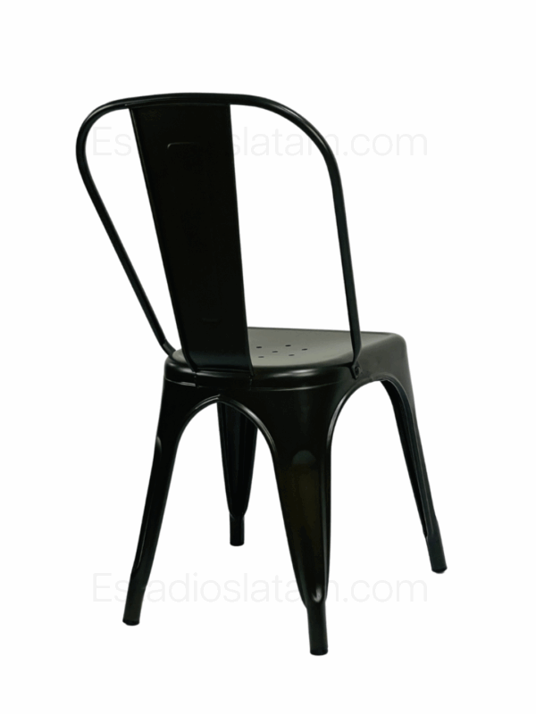 Silla metálica para restaurante