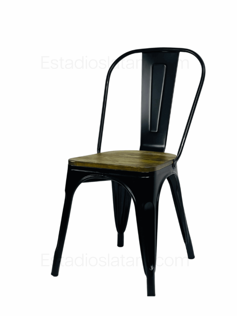 Silla metálica silla para restaurantes y coworking