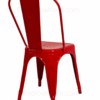 Silla metálica para restaurante