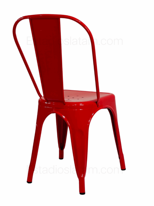 Silla metálica para restaurante