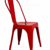 Silla metálica para restaurante