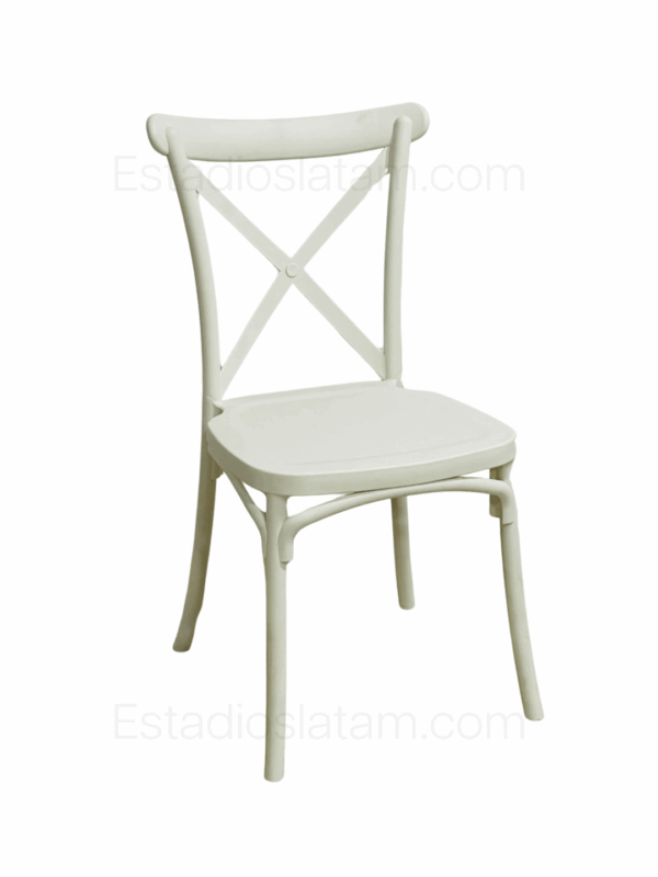 silla Cross back plástica para cafetería