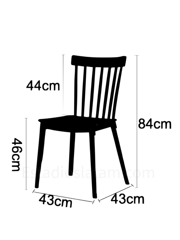 Silla para restaurante y cafetería
