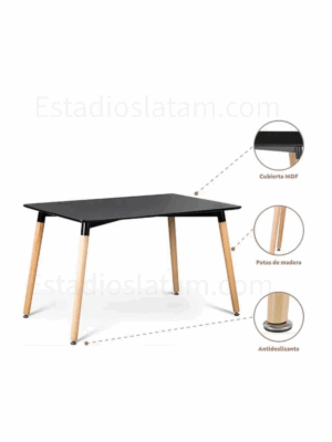 Mesa de comedor mesa de cafetería y restaurante