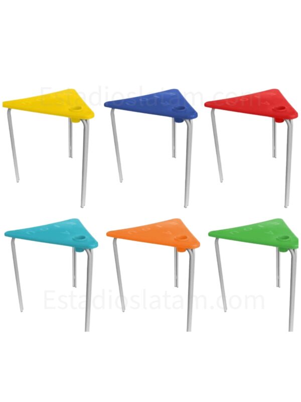 mesa pupitre triangular para niños