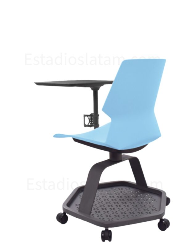 silla universitaria con carpeta