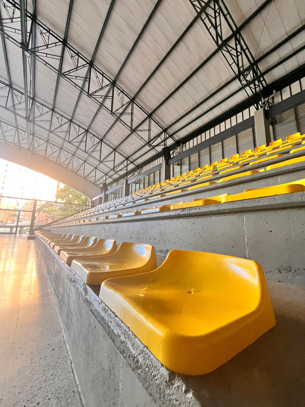 silla de graderia de futbol