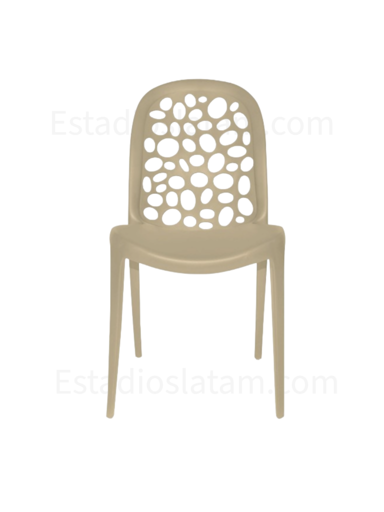 Diseño de Restaurantes, Estadios y Espacios Comerciales 44 Silla Suesca en polipropileno resistente para interiores y exteriores