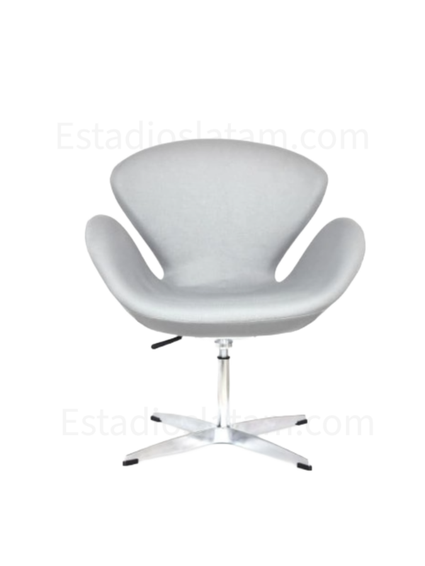poltrona Honda giratoria con base Cross en aluminio