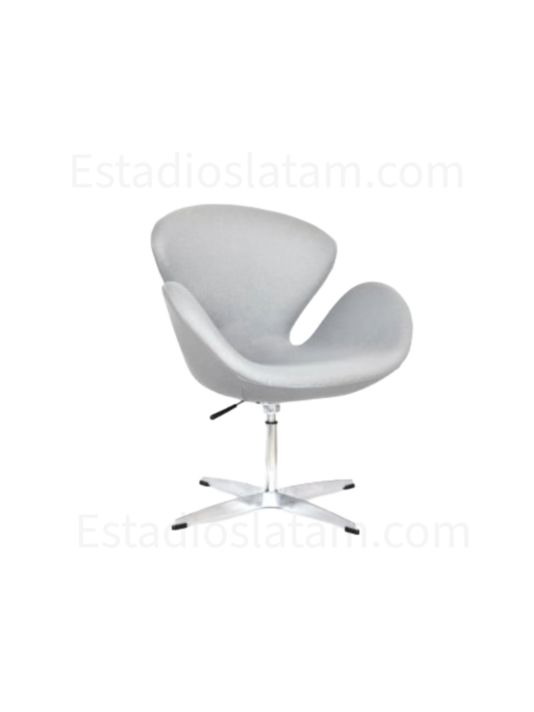 poltrona Honda giratoria con base Cross en aluminio