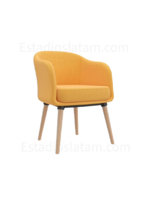 poltrona Jardín diseño minimalista monoconcha tapizada