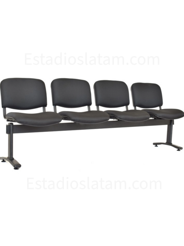 silla tándem Bucaramanga tapizada en área de espera