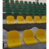 silla de estadio antivandálica de polipropileno para graderías deportivas