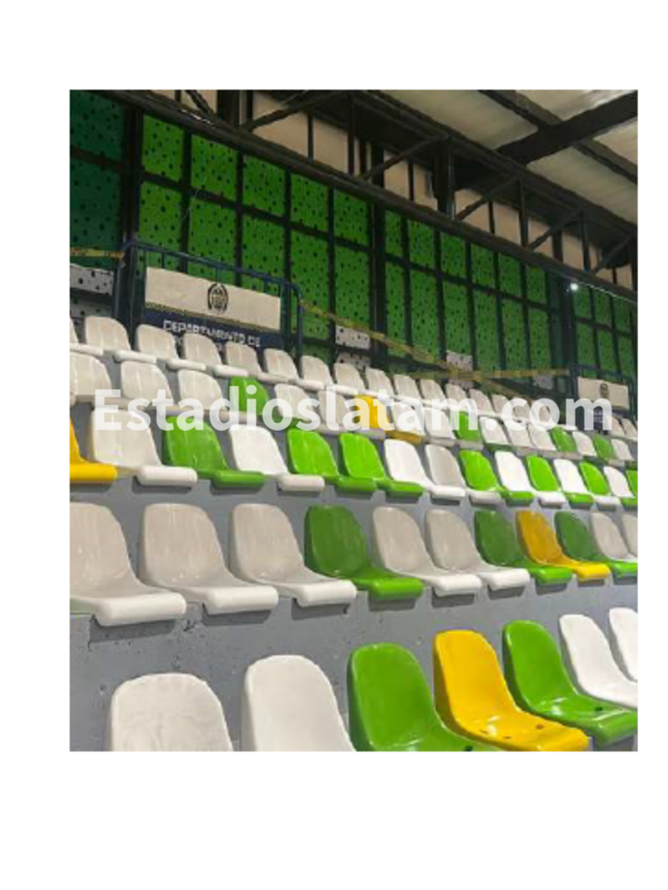 silla de estadio antivandálica de polipropileno para graderías deportivas