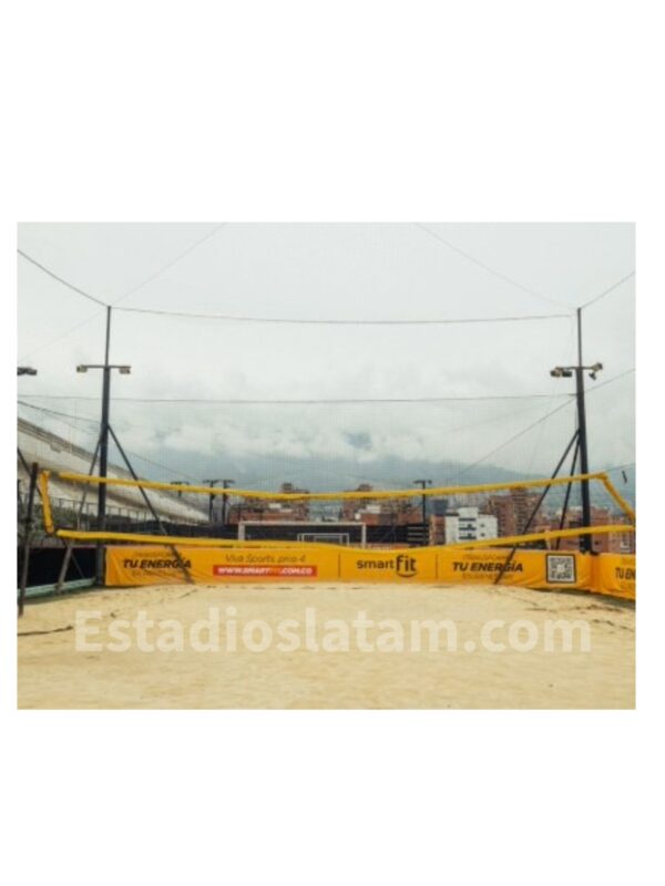 cerramientos para canchas de fútbol en malla de nylon alta resistencia