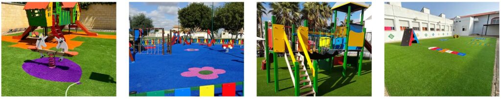 cesped ninos parques