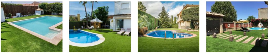 cesped piscinas